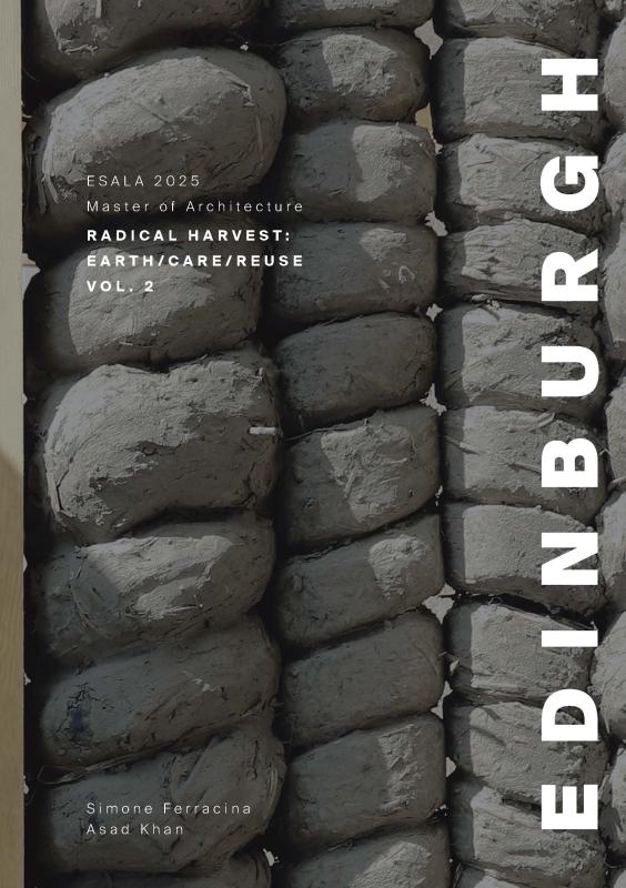 Three columns of large stones piled up on top of each other.