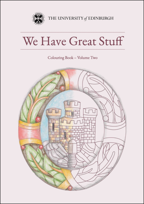 Book cover showing a castle within a circle which is partially coloured in.